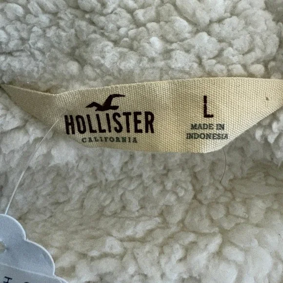 Hollister Green Puffer Vest Hooded‎ Quilted Full Zip Womens Size Large NWT - Picture 4 of 6